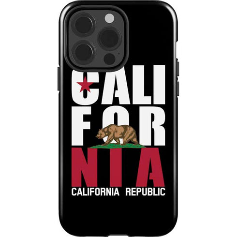 California Black Block iPhone 15 Pro Impact Case