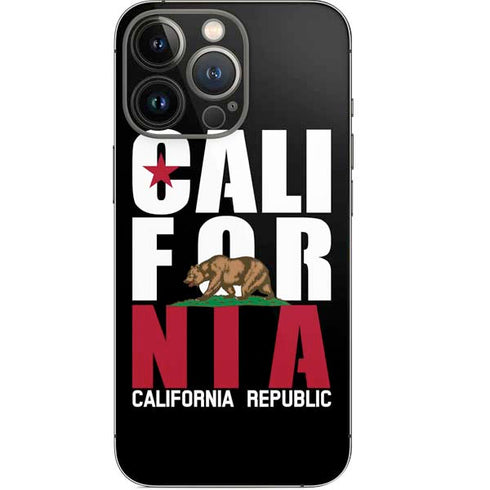 California Black Block iPhone 15 Pro Skin