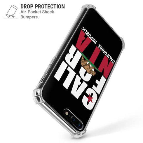 California Black Block iPhone 7/8 Plus Clear Case