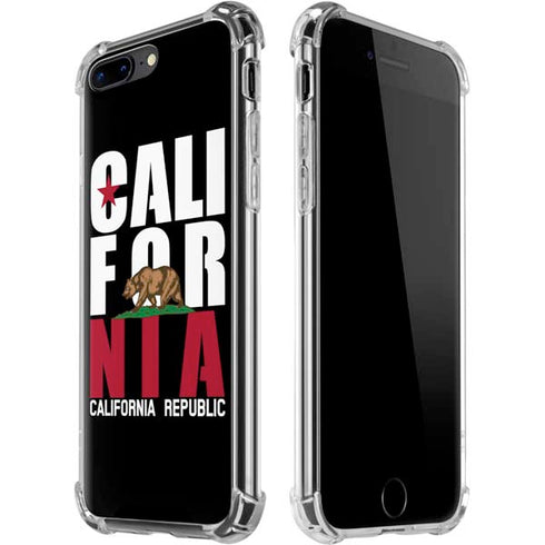 California Black Block iPhone 7/8 Plus Clear Case