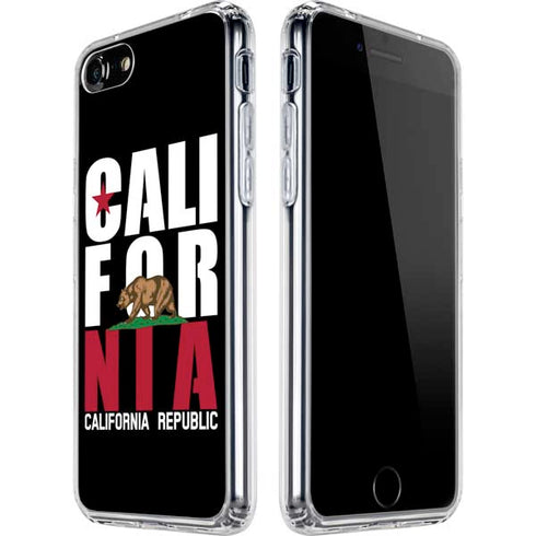 California Black Block iPhone SE (2nd & 3rd Gen) Clear Case