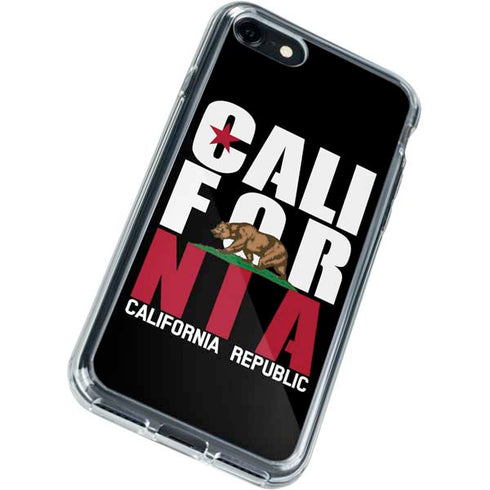 California Black Block iPhone SE (2nd & 3rd Gen) Clear Case