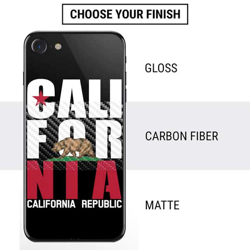 California Black Block iPhone SE (2nd & 3rd Gen) Skin