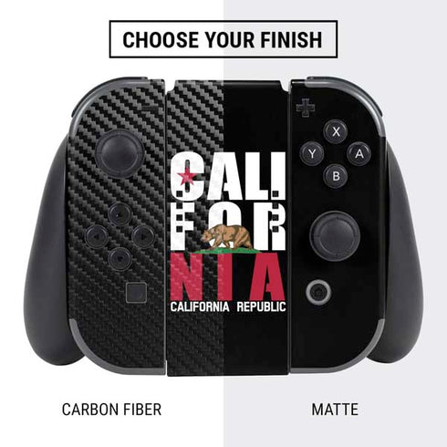 California Black Block Nintendo Switch Bundle Skin