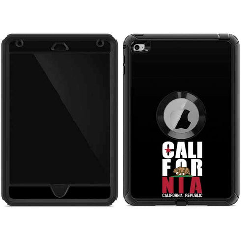 California Black Block Otterbox Defender iPad Skin