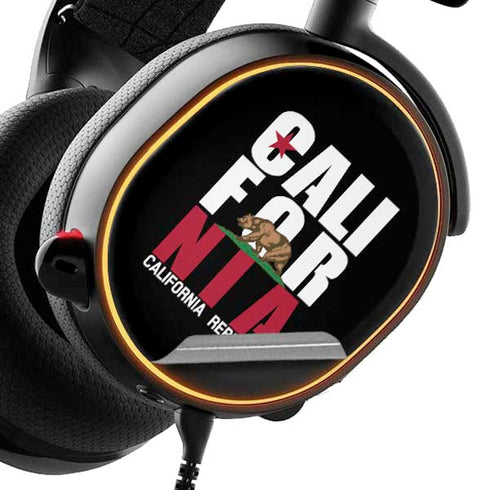 California Black Block SteelSeries Arctis 5 Skin