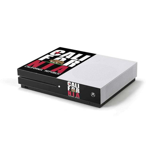 California Black Block Xbox One S Console Skin