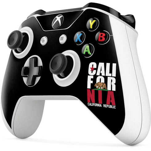 California Black Block Xbox One S Controller Skin
