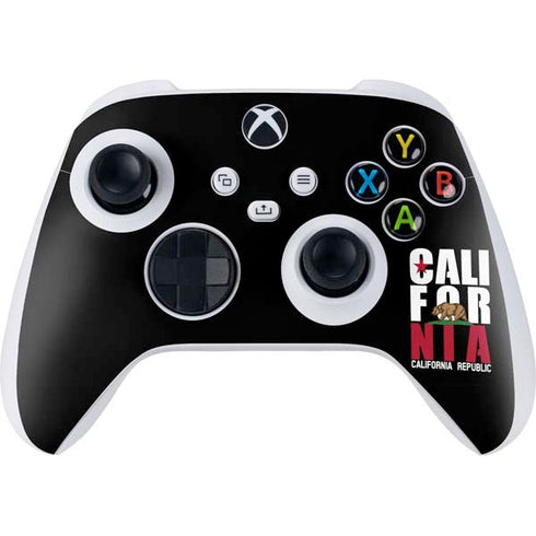 California Black Block Xbox Series S Controller Skin