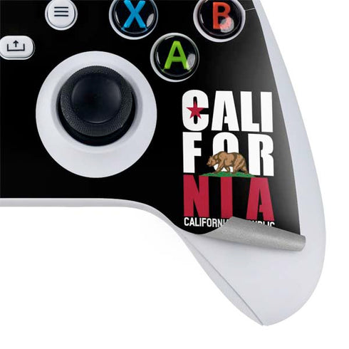 California Black Block Xbox Series S Controller Skin