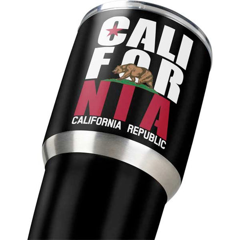 California Black Block Yeti 30oz Rambler Tumbler Skin