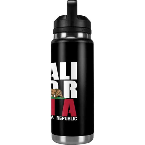 California Black Block YETI Rambler 26oz Bottle Skin