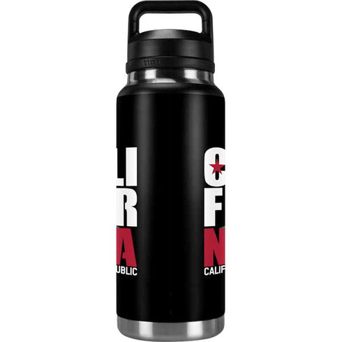 California Black Block YETI Rambler 36oz Bottle Skin