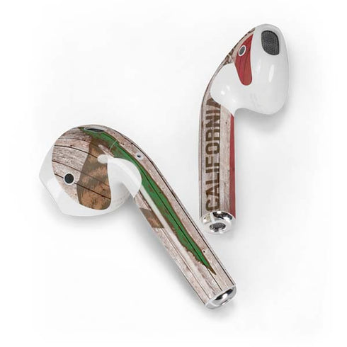 California Flag Dark Wood Apple AirPods Skin