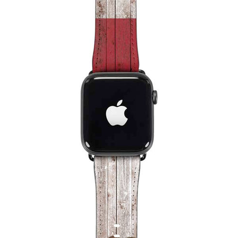 California Flag Dark Wood Apple Watch Band 38-40mm