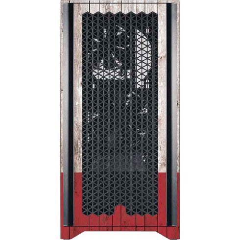 California Flag Dark Wood Corsair 4000D Tempered Glass Mid-Tower ATX Case Skin