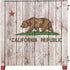 California Flag Dark Wood Corsair 4000D Tempered Glass Mid-Tower ATX Case Skin