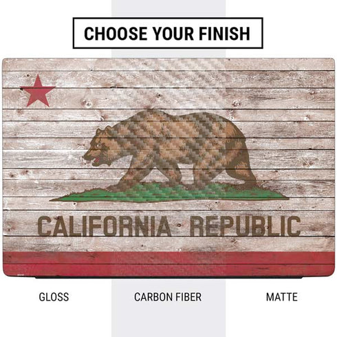 California Flag Dark Wood Dell Vostro Skin