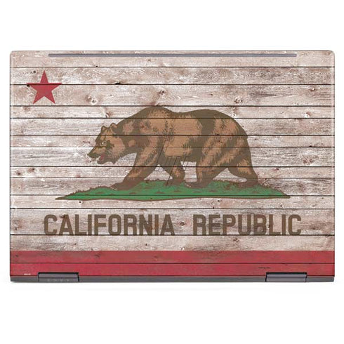 California Flag Dark Wood HP Envy Skin
