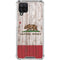 California Flag Dark Wood Galaxy A12 Clear Case