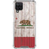 California Flag Dark Wood Galaxy A12 Clear Case