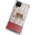 California Flag Dark Wood Galaxy A12 Clear Case