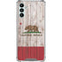 California Flag Dark Wood Galaxy A13 5G Clear Case