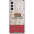 California Flag Dark Wood Galaxy A15 5G Clear Case