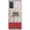 California Flag Dark Wood Galaxy A32 5G Clear Case