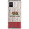 California Flag Dark Wood Galaxy A51 5G Clear Case
