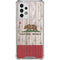 California Flag Dark Wood Galaxy A53 5G Clear Case