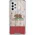California Flag Dark Wood Galaxy A53 5G Clear Case