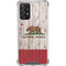California Flag Dark Wood Galaxy A72 5G Clear Case