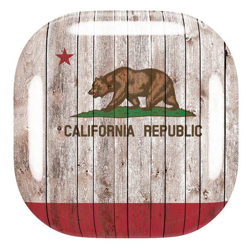 California Flag Dark Wood Galaxy Buds Pro Skin