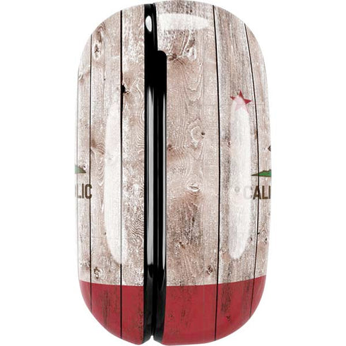 California Flag Dark Wood Galaxy Buds Pro Skin