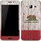 California Flag Dark Wood Galaxy J3 Skin