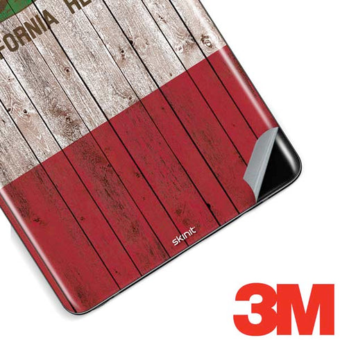 California Flag Dark Wood Galaxy Note 8 Skin