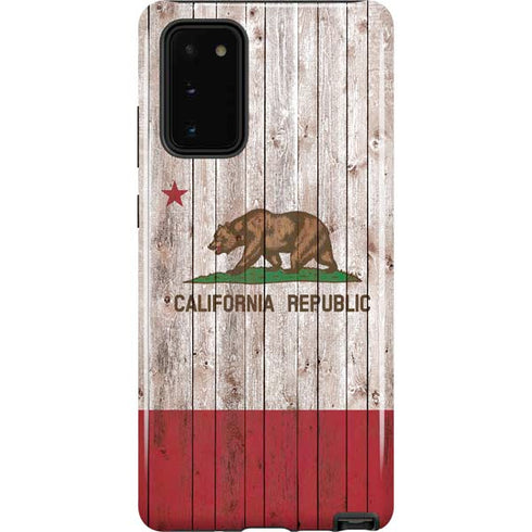 California Flag Dark Wood Galaxy Note20 5G Pro Case