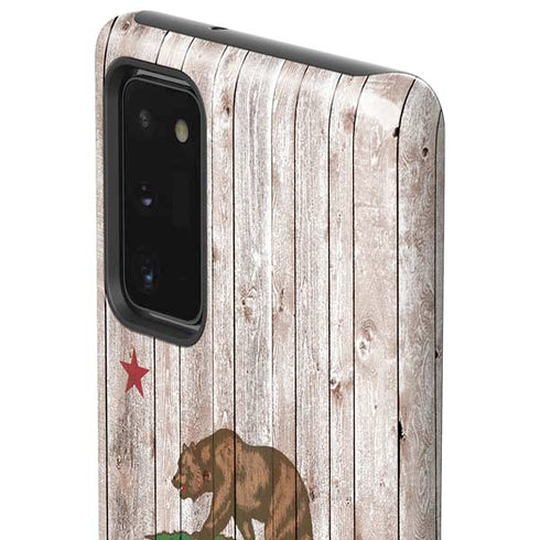 California Flag Dark Wood Galaxy Note20 5G Pro Case