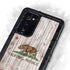 California Flag Dark Wood Galaxy Note20 5G Waterproof Case