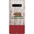 California Flag Dark Wood Galaxy S10 Plus Skin
