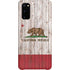 California Flag Dark Wood Galaxy S20 Lite Case