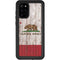 California Flag Dark Wood Galaxy S20 Plus Waterproof Case