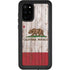 California Flag Dark Wood Galaxy S20 Plus Waterproof Case