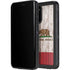 California Flag Dark Wood Galaxy S20 Plus Waterproof Case