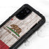 California Flag Dark Wood Galaxy S20 Plus Waterproof Case