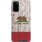 California Flag Dark Wood Galaxy S20 Pro Case