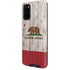 California Flag Dark Wood Galaxy S20 Pro Case