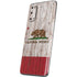 California Flag Dark Wood Galaxy S20 Skin
