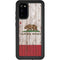 California Flag Dark Wood Galaxy S20 Waterproof Case
